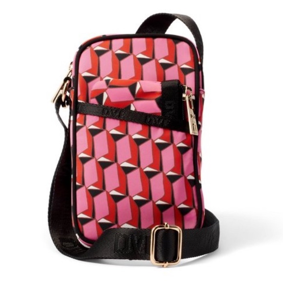 NWT DFV for Target Pink Modern Geo Cellphone Holder with Coin Pouch - Picture 2 of 7